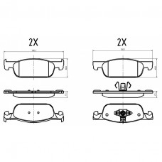 Колодки тормозные Lada X-Ray Renault Logan 2