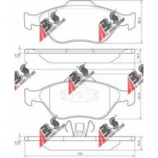 Колодки  передние Ford Fusion Fiesta Mazda2